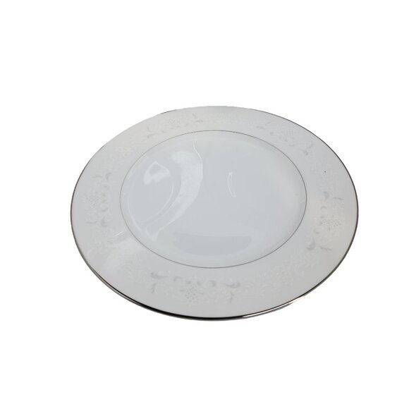 vintage set of 6 sango florence porcelain dinnerware platinum trim plates - Picture 10 of 11